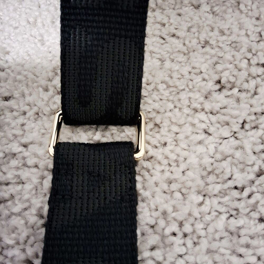 Marc Jacobs Logo Webbing Bag Strap Black with Gold-tone hardware New w/o Tag - Picture 8 of 16
